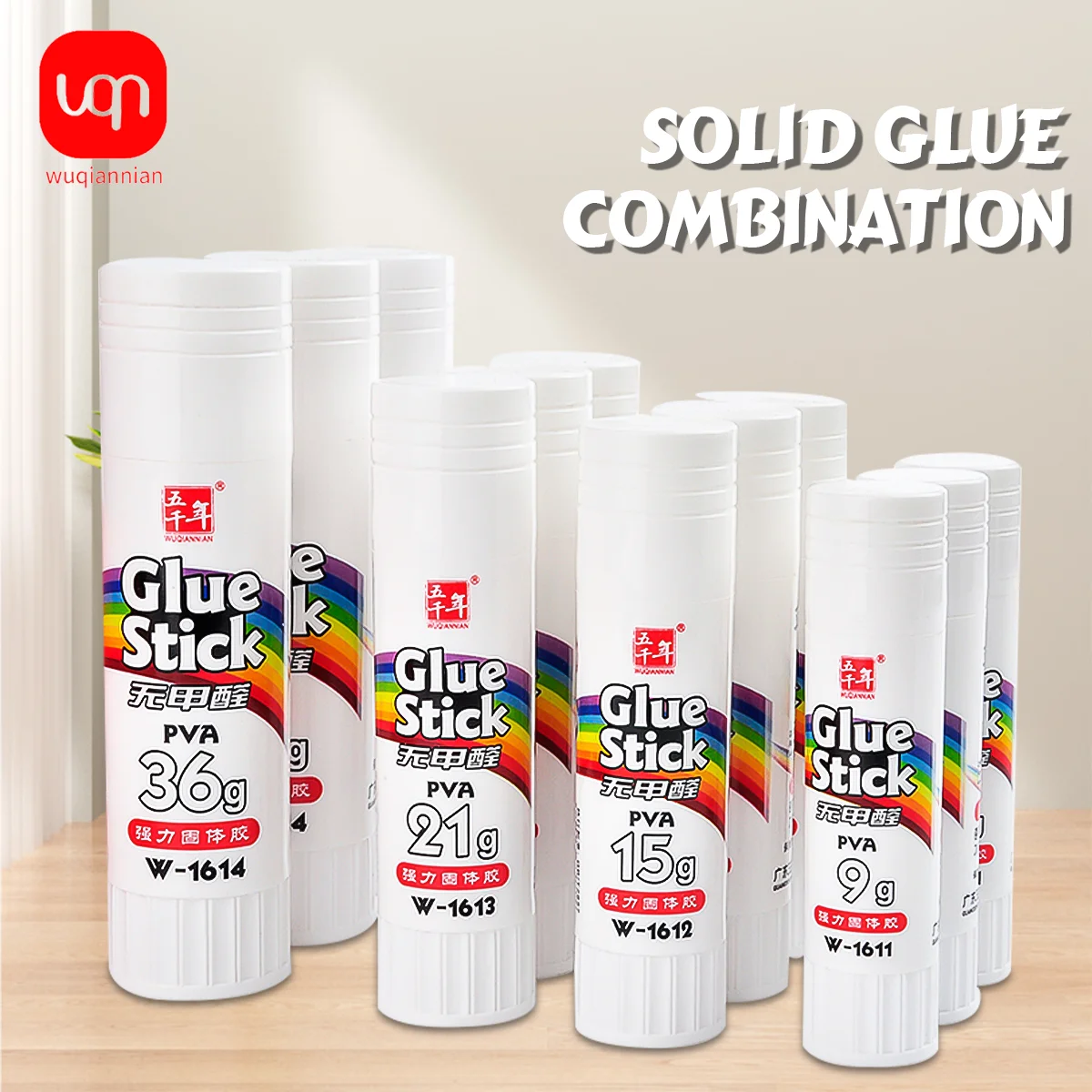 WQN-3/6PCS Student Büro Stick Langlebig Glatte Handgemachte Modell Kunst Kleber Student Büro Liefert PVA