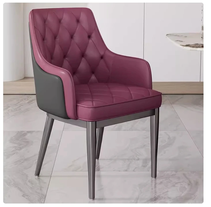 Nordic luxury dining chairs, home designers, dining tables and chairs, high-end hotel room reception and negotiation chairs, des