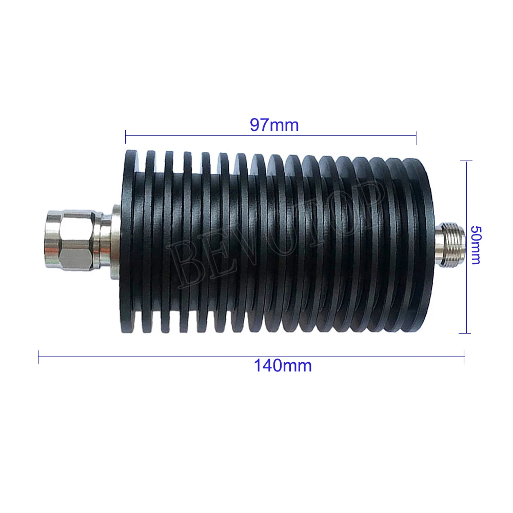 100W N Type N Male Plug to Female Jack  Attenuator DC-3Ghz/4Ghz 1/2/3/5/6/10/15/20/30/40/50/60db RF Coaxial Power Connector