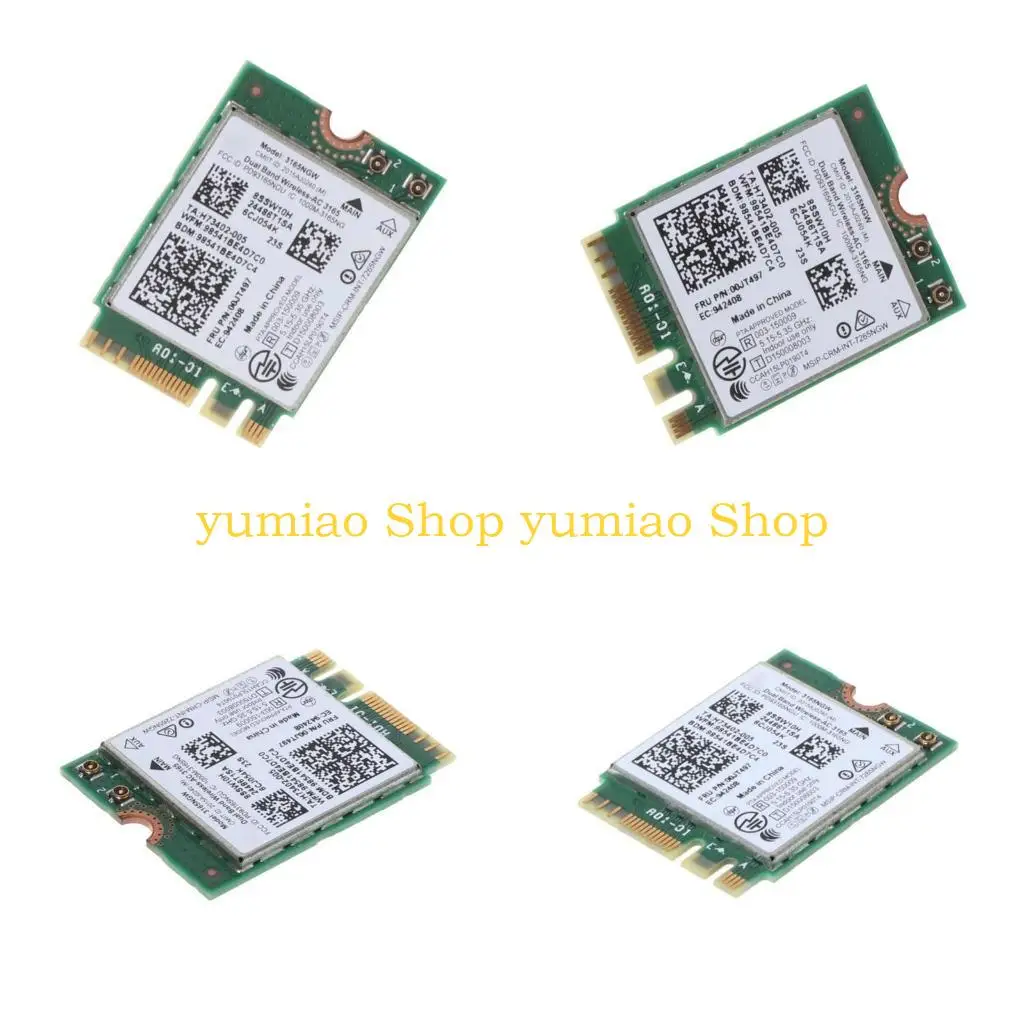 

587B 3165 3165NGW Dual Band WiFi Card 802.11ac Wireless-AC NGFF for M.2 Adapt