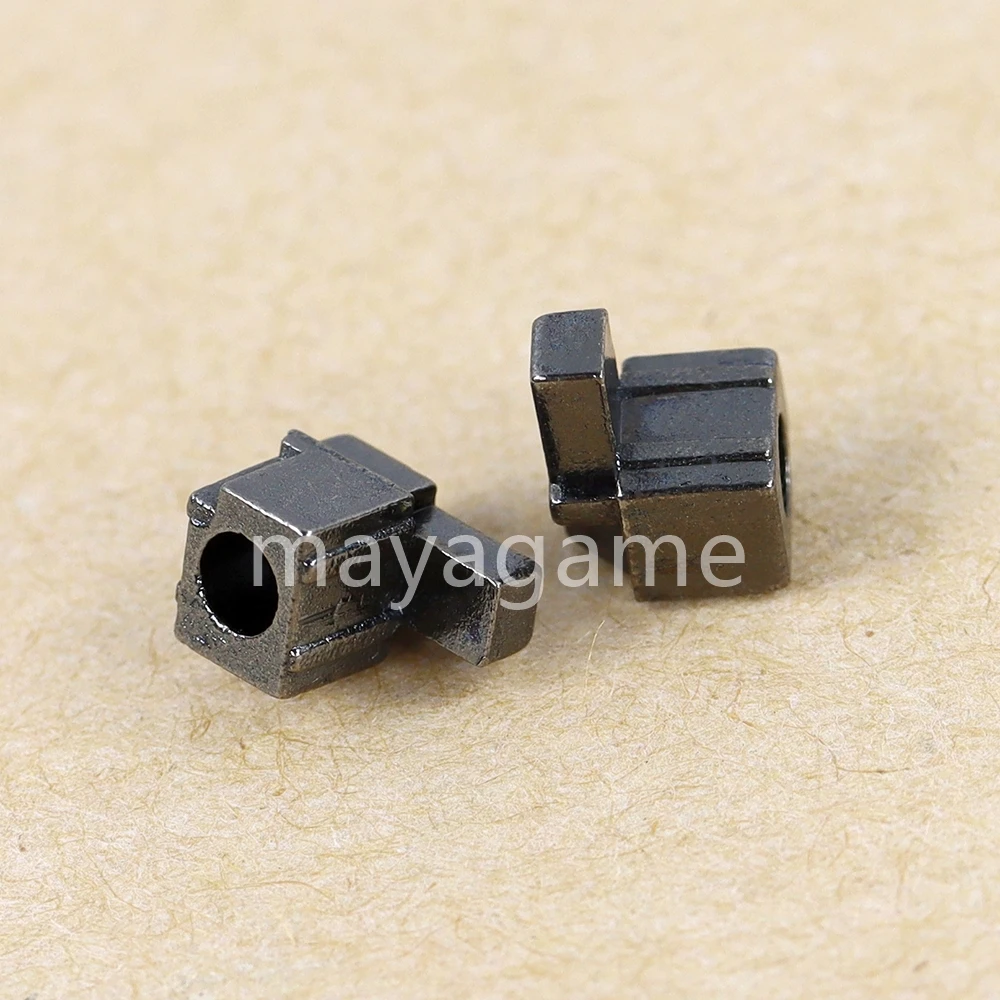 2คู่ตัวเลื่อนด้านซ้ายขวาหัวเข็มขัดพลาสติกและตัวยึดล็อคโลหะสลักสำหรับ nintend SWITCH Joy-CON อะไหล่ตัวควบคุมการซ่อม