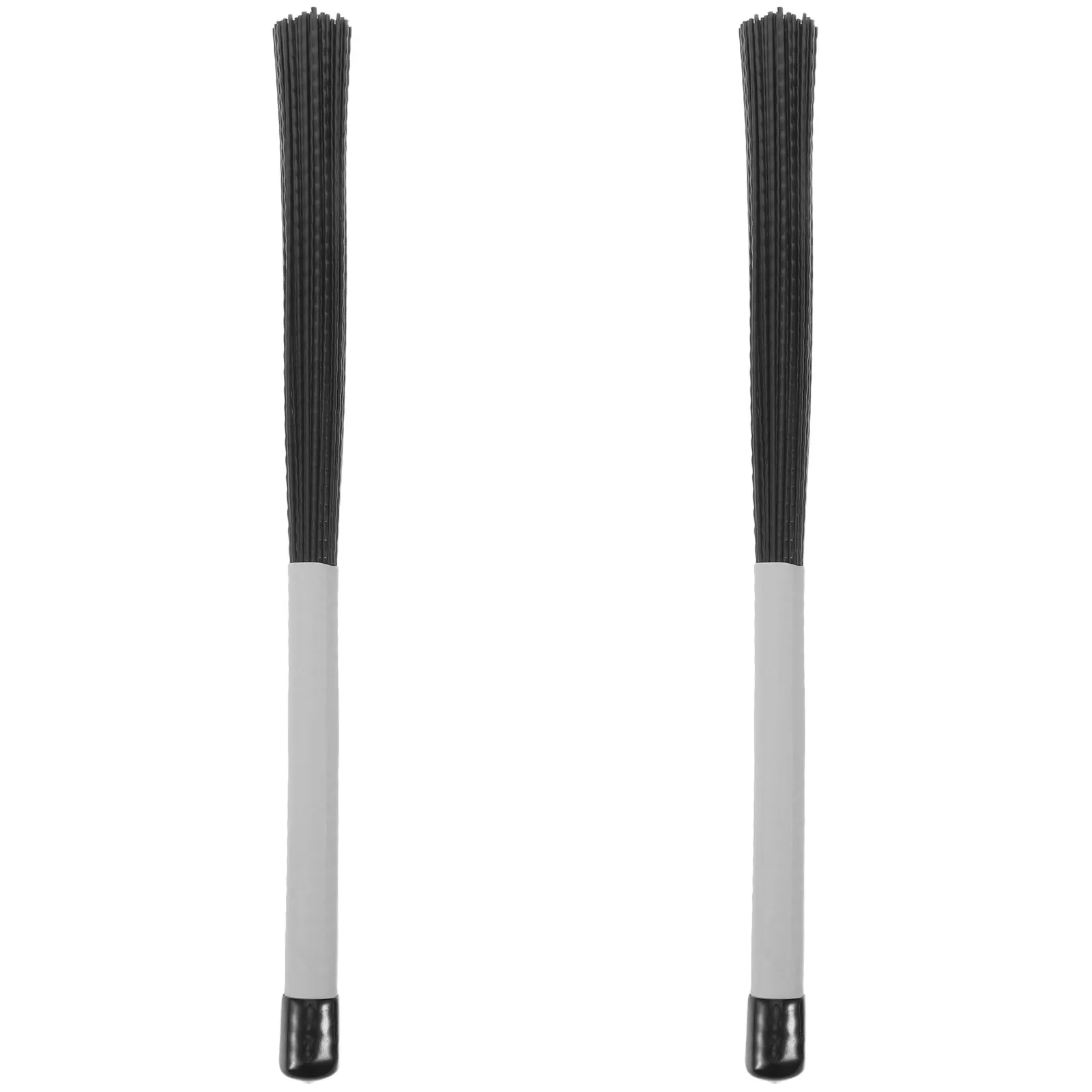 1 paire de baguettes de batterie en nylon haute résilience avec manche gris pour cajon, tambourin et autres instruments à percussion, 14,93x0,79x0,79 pouces, professionnelles