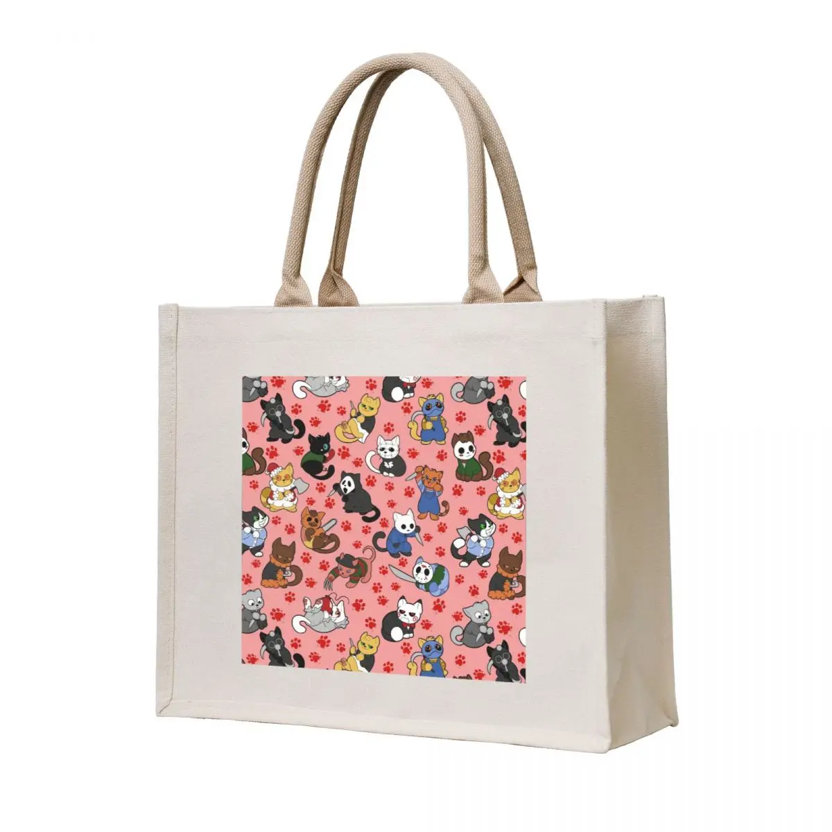

Horror Kitties (Pattern of 18) Tote Bag Women's shopper bag Canvas stote bag Custom