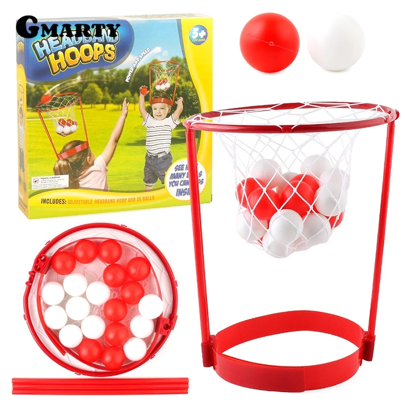 Filet de basket-ball réglable Head Hoop pour enfants et adultes, bande de sauna, jeu de carnaval, fête, 1 ensemble
