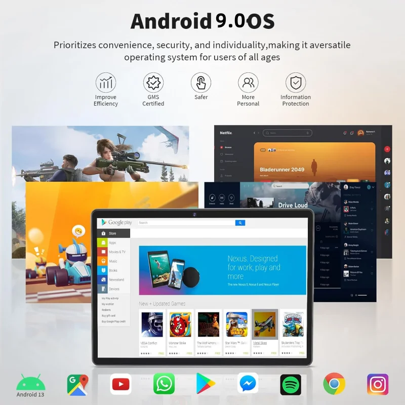 Custodia in silicone regalo 10.1 POLLICI Type-C 10 Tablet PC Android 9 2 GB RAM 32 GB ROM flash K30 MTK9863 Quad-Core Singola fotocamera WIFI