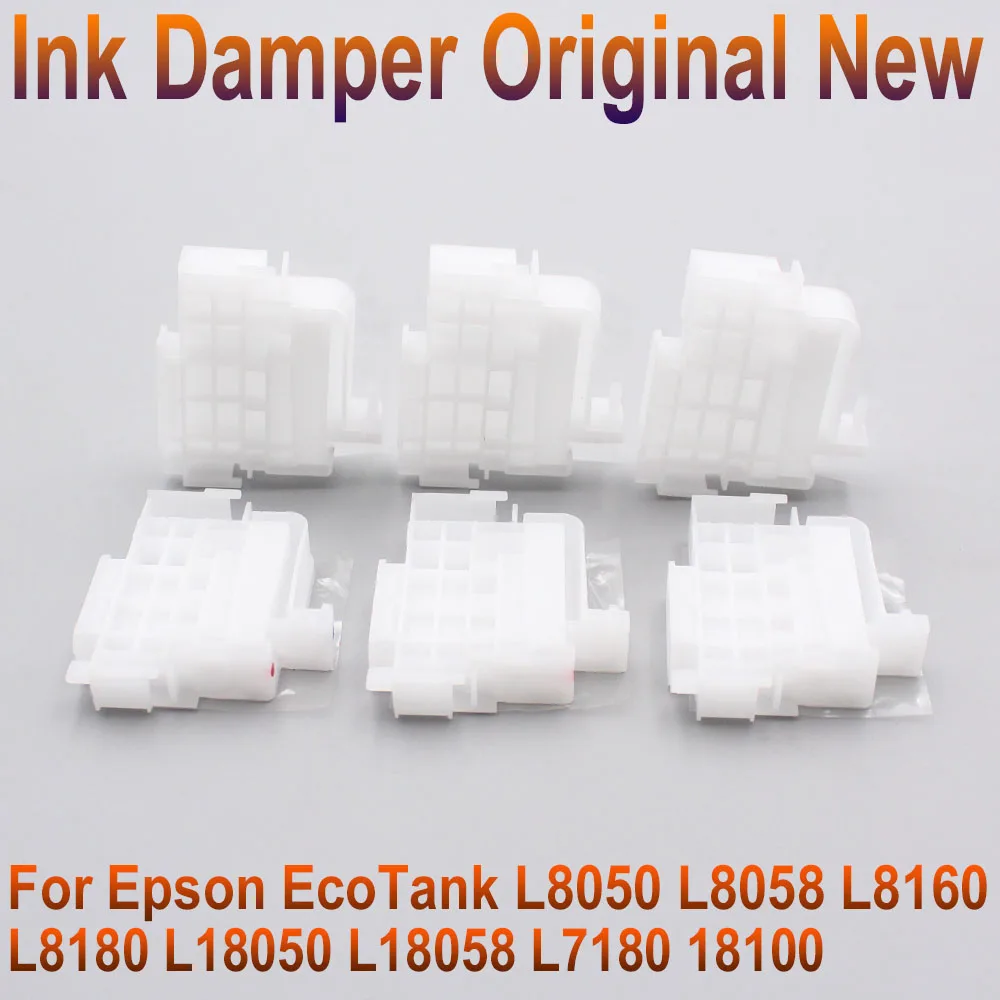 

Оригинальная фотография, 6 шт., задняя фотография для EPSON чернильный демпфер ET8500 ET8550 L18050 L8050, непрерывная подача чернил, демпфер