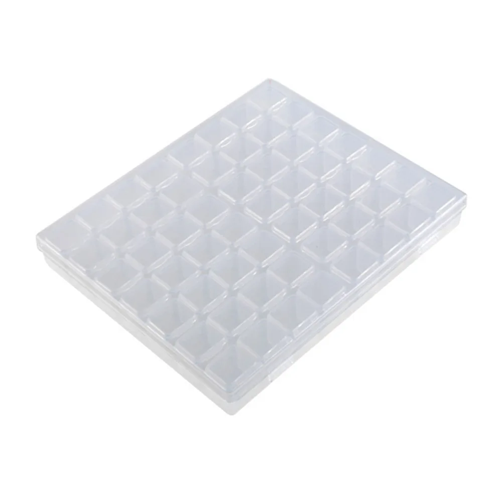 Diamond Painting Storage Box 56 Grid Transparent Jewelry Box Square Diamond Splitting Box Diamond Painting Tool