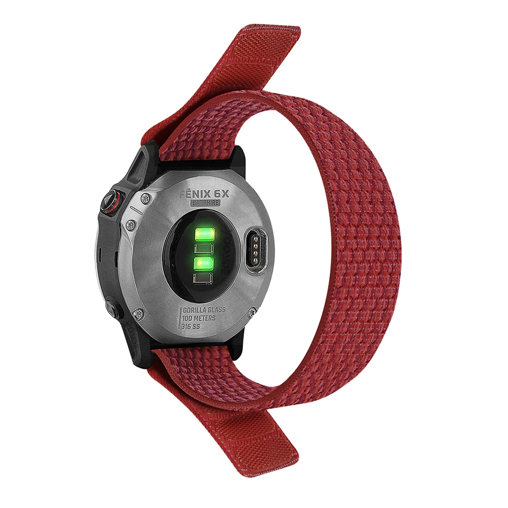 22 mm 26 mm QuickFit Nylon-Schlaufenarmband für Garmin Tactix 7 AMOLED Delta Bravo Band für Garmin Fenix 7X 6 PRO 5 3 geflochtene Uhrenarmbänder
