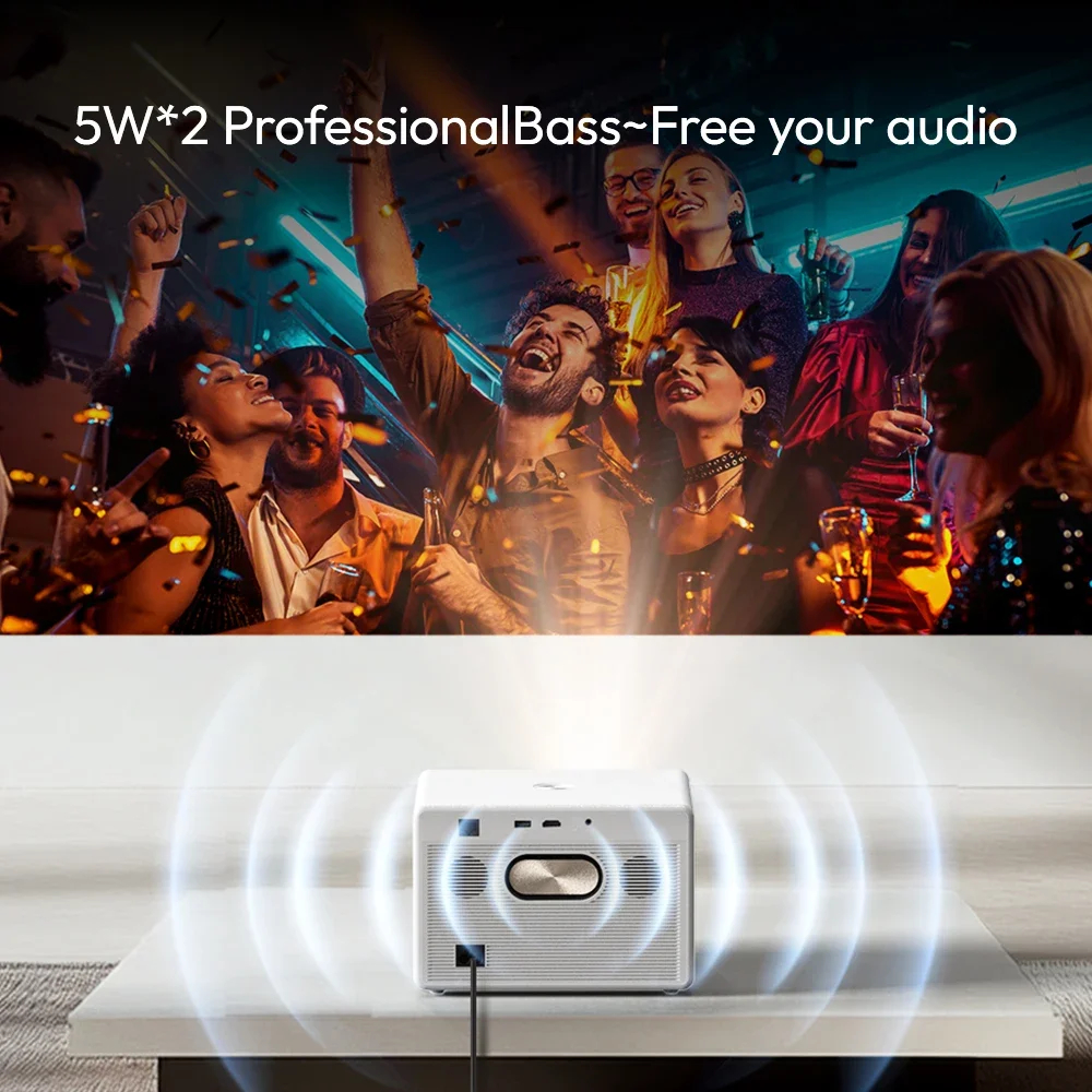 Best Seller BYINTEK Plato T5 Max GTV Projector Dust-proof Home Theater Big Screen Portable Projector 1000 ANSI Lumen 1080P LCD 4