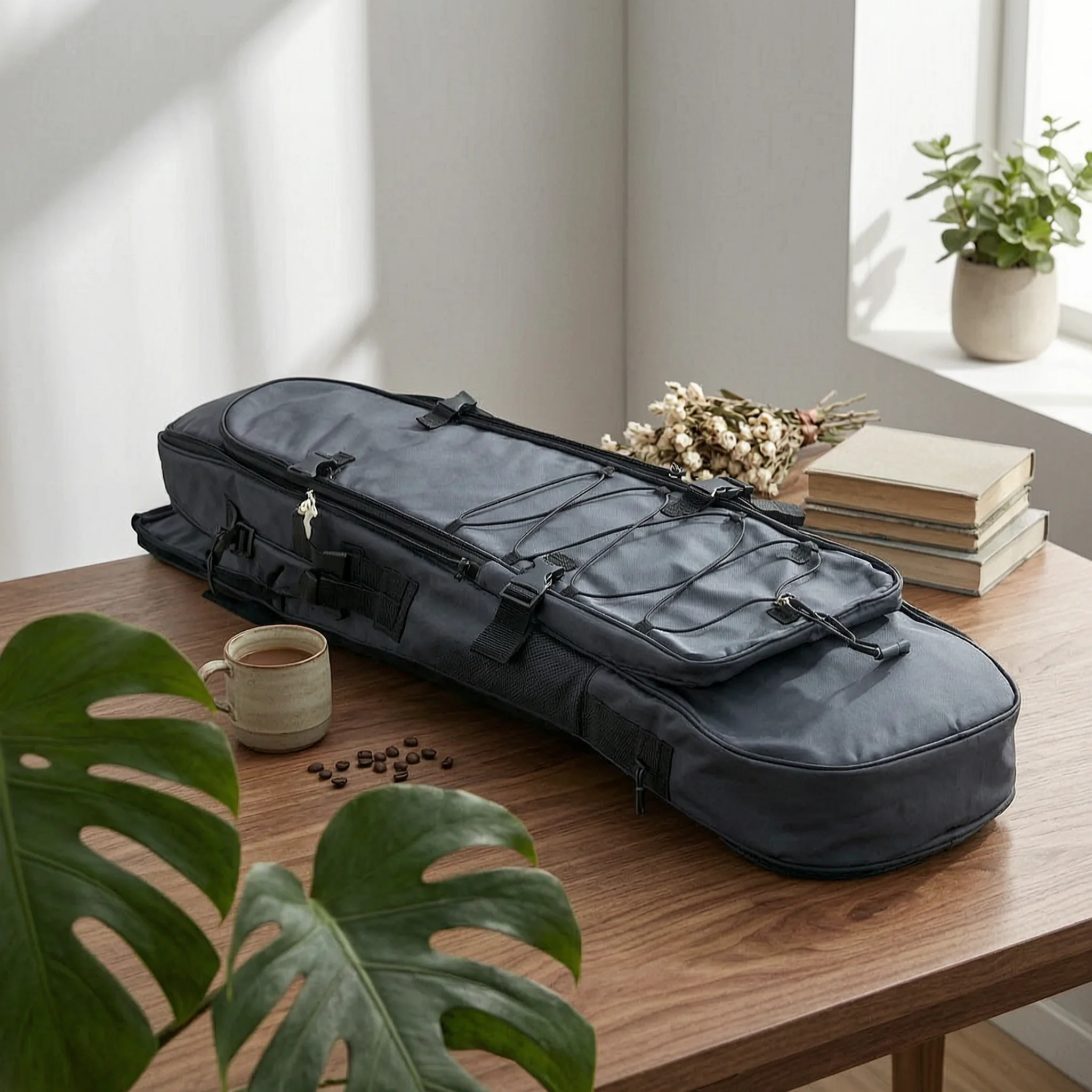 Long Fin Gear Bag Streamlined Long Fin Bag Shielded Adjustable for Freedivers, Spearfishing, Boat Trips