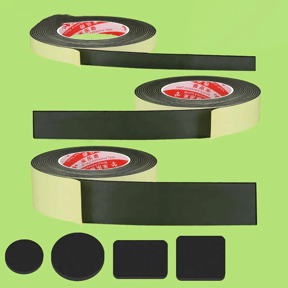 Tape Black EVA Foam Single-Sided Adhesive High Viscosity Foam Foam Adhesive Shock Absorption Anti-Collision Window Seal Strip
