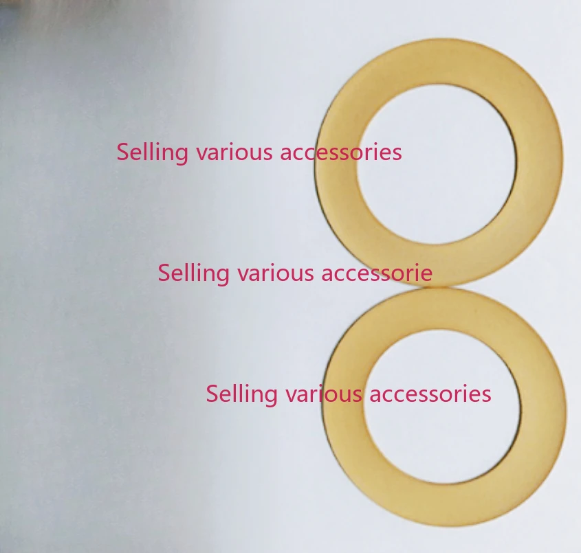 2PCS Oil-free Air Compressor Accessories Piston Rings Leather Bowl