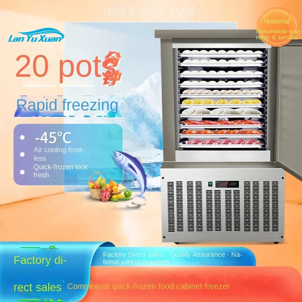 

LYX Commercial Quick Freezing Machine Sea Cucumber Seafood Fryer Fast Frozen Refrigerator Low Temperature Rapid Freezer 220v