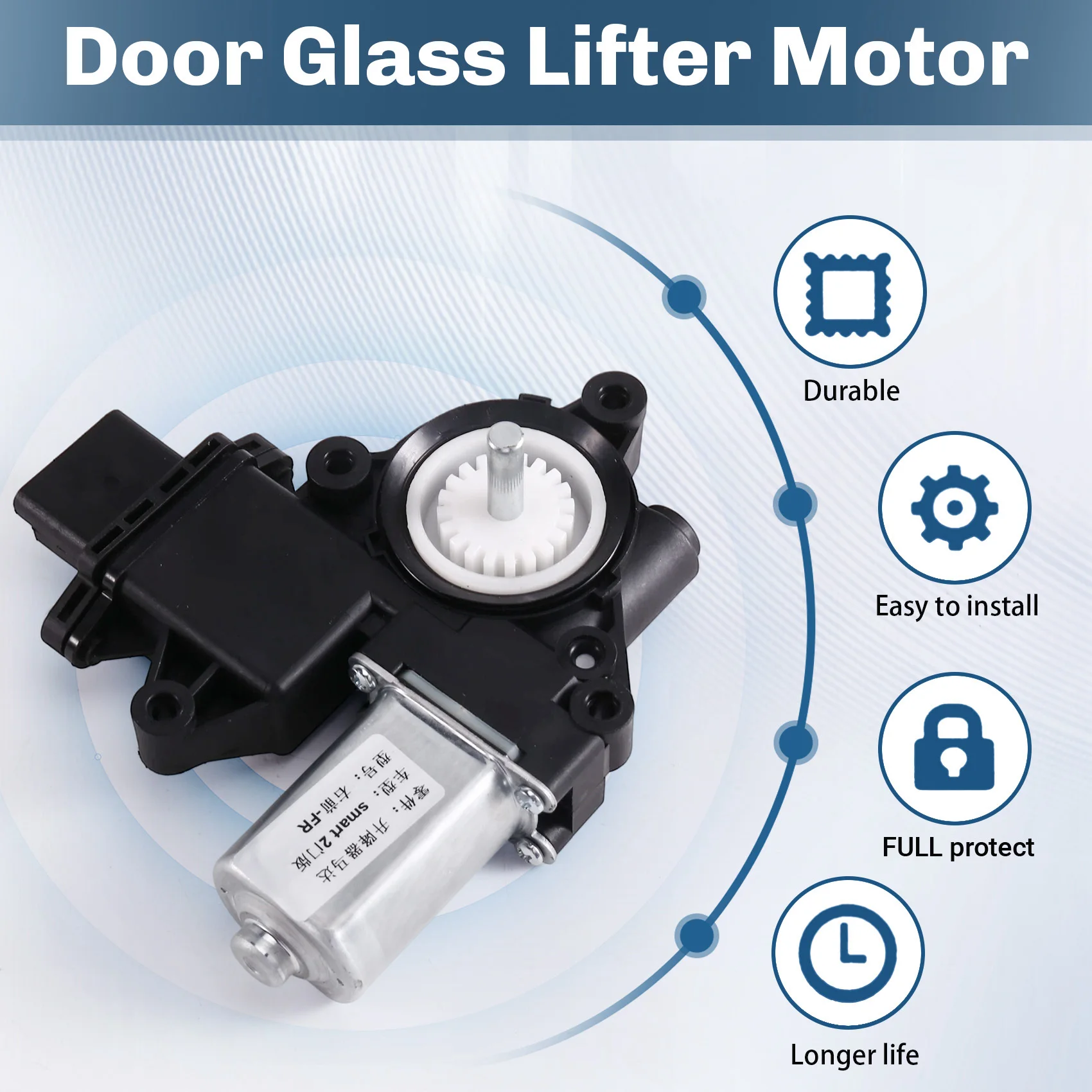 Super Sale 4537200500 4537200602 Car Front Right Door Glass Lifter Separate Motor for Smart 453 2014-2025