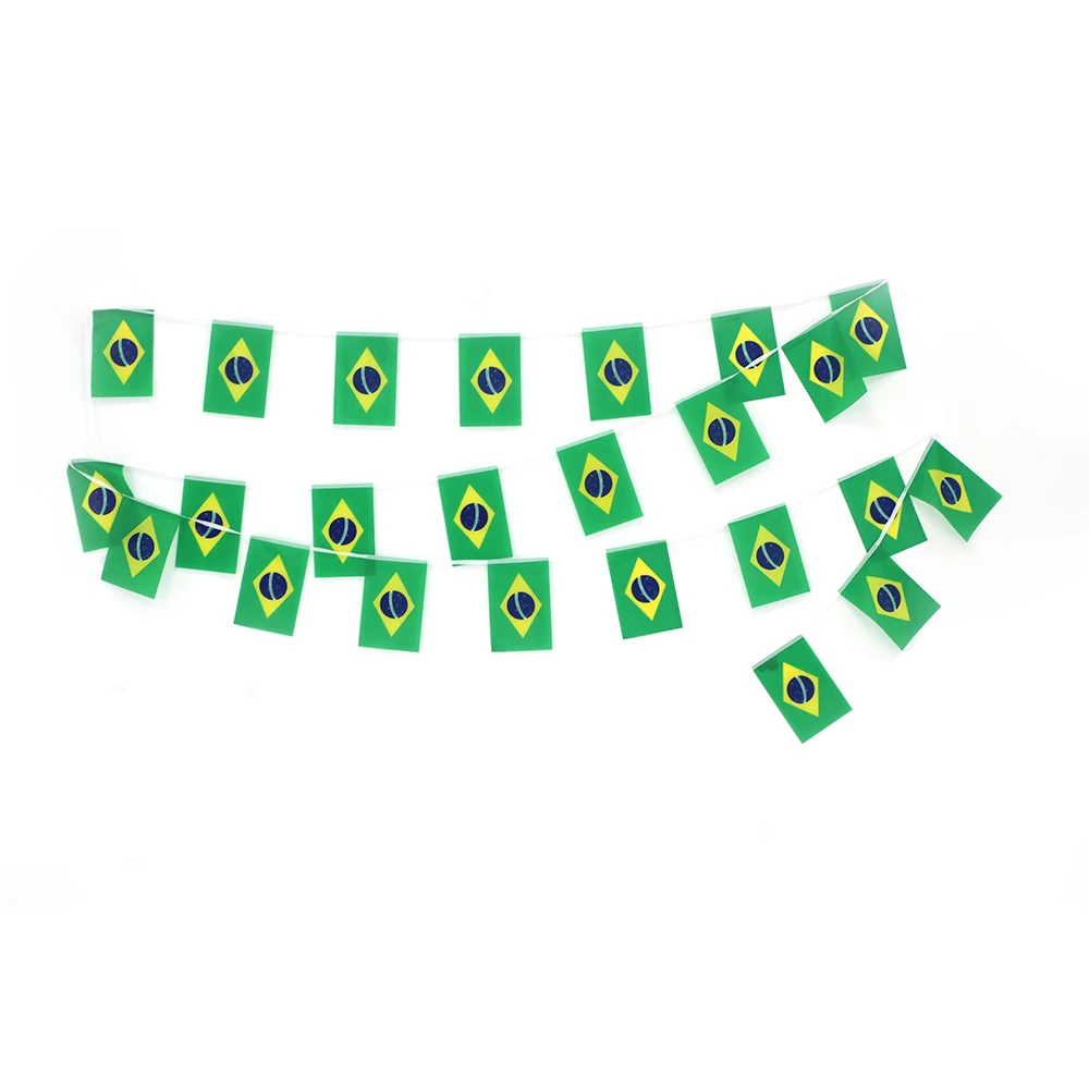 24pcs/set 14x21cm/20x30cm Brazil bunting flags Pennant String Banner Buntings Festival Party Holiday