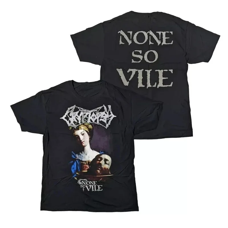 Cryptopsy - Camiseta de algodón para adultos None So Vile, todas las tallas, camisetas TWOSIDE para hombres, ropa de calle Harajuku