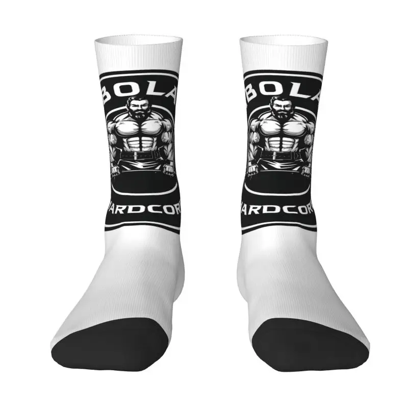 

Bodybuilding Fitness Muscle Gym Mens Crew Socks Unisex Funny 3D Printing Dress Socks