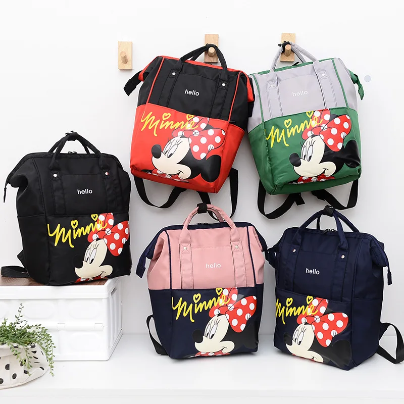Disney Travel Diaper Bag For Mom Baby Mummy Backpack Nappy Bag Minnie Mickey Mouse Outdoor Handbag