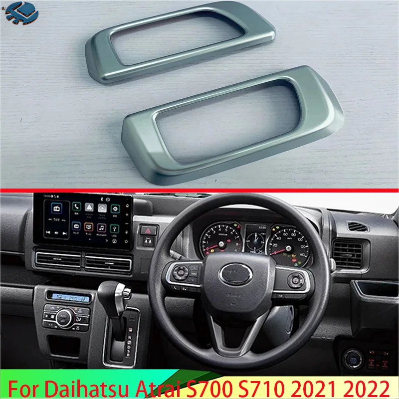 For Daihatsu ATRAI HIJET CARGO 2021 2022 Car Accessories ABS Chrome Front Door Interior Handle Cover Grab Bowl Trim