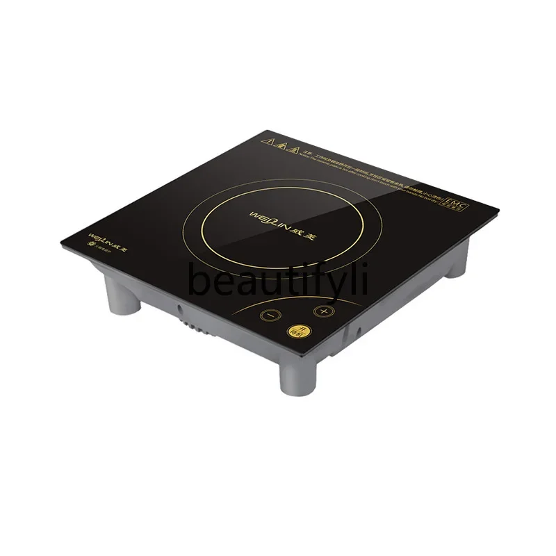 

Z189 Горячая кастрюля, индукционная плита, квадратная коммерческая большая емкость, сверхмощная черная хрустальная панель