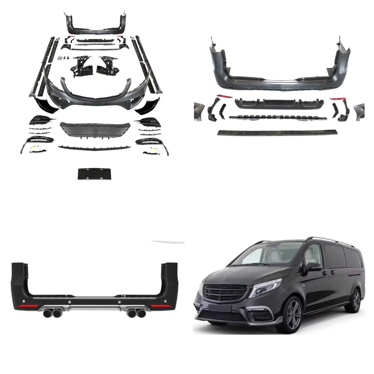 

Stlf Suitable For Vito V-Class W447 V250 V260 Car Upgrade And Modification, Luxury Classic Design Body Kit