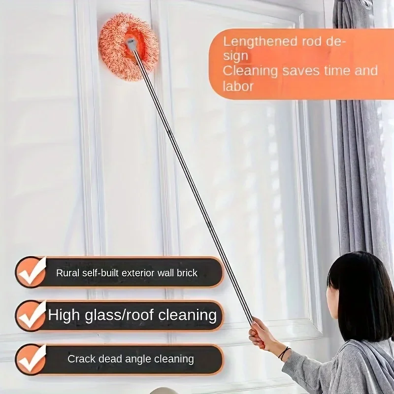 Ceiling Dust Removal Mop, Flexible Rotating Floor Mop, Wall Mop, Wet And Dry Mop, Floor Tile, Glass Window, Car Cleaning Mop