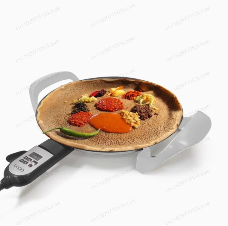 Electric Mitad Griddle  16 Inch, 220V 60Hz 1700W Pancake and Crepe Maker