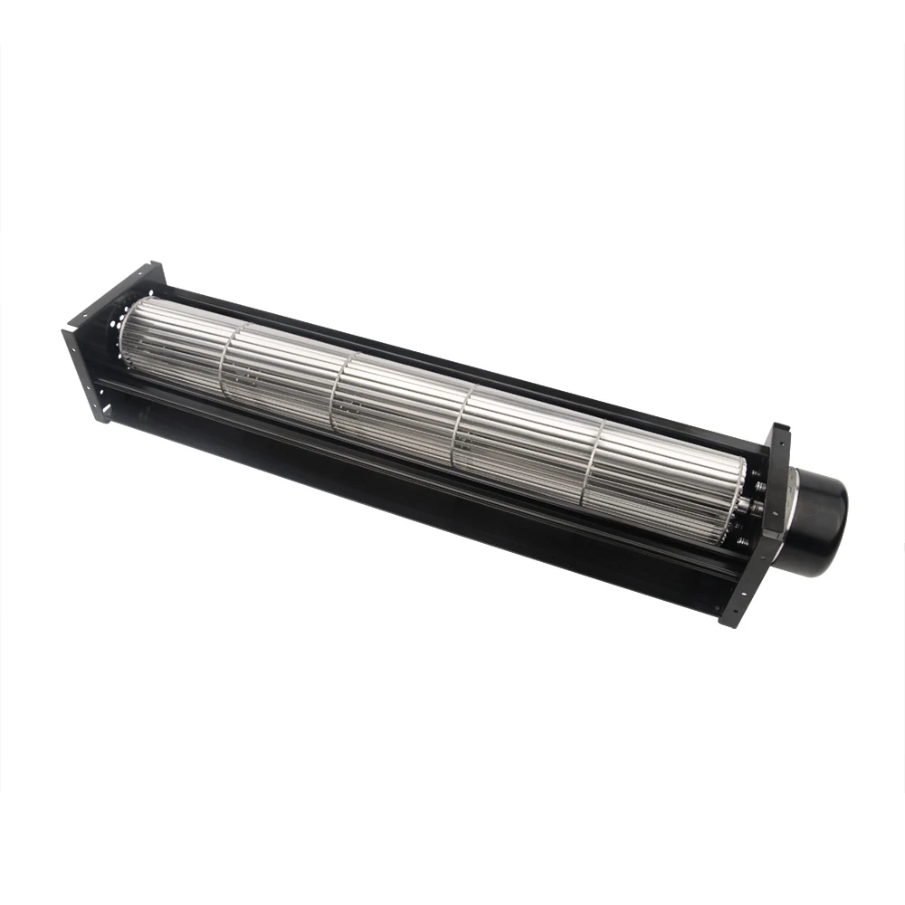 High Quality 65mm DC 12V 24V Cross Flow Fan Aluminium Alloy Blade Tangential Fan for Heating and Cooling