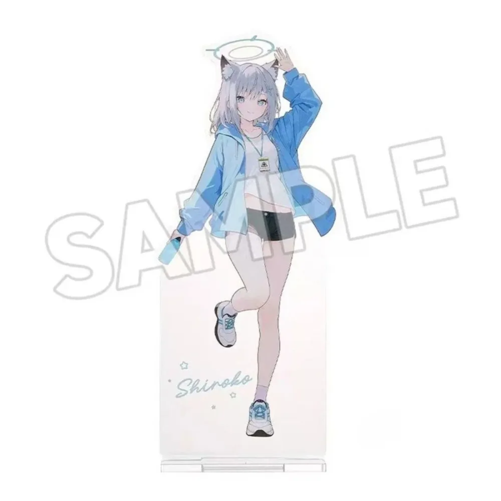 Game Blue Archive Holiday Walk Series Shiroko Yuuka Hayase Kazusa Kyoyama Acrylic Standing Plaque Desktop Decoration Keychain