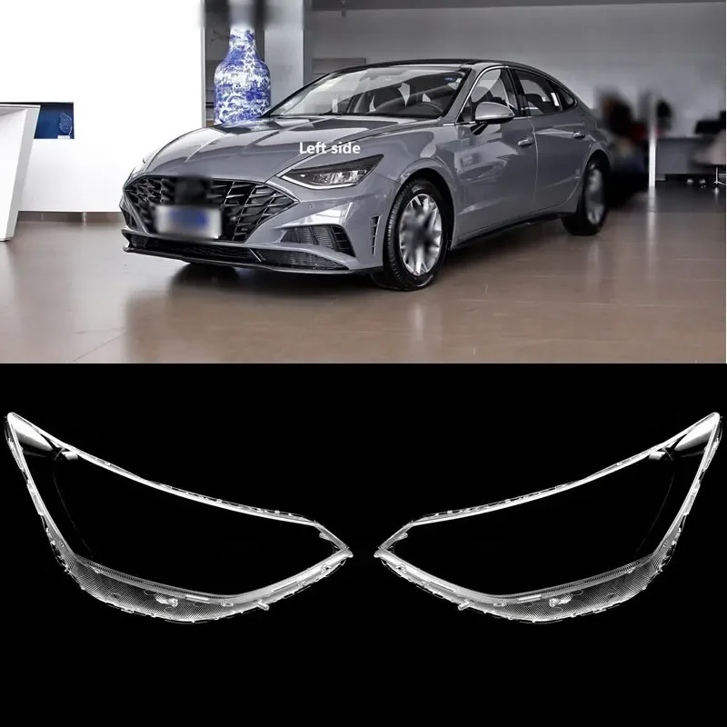 

For Hyundai 10th generation Sonata 2020-2022 Front Headlamp Cover Headlight Shell Lens Plexiglass Auto Replacement Parts