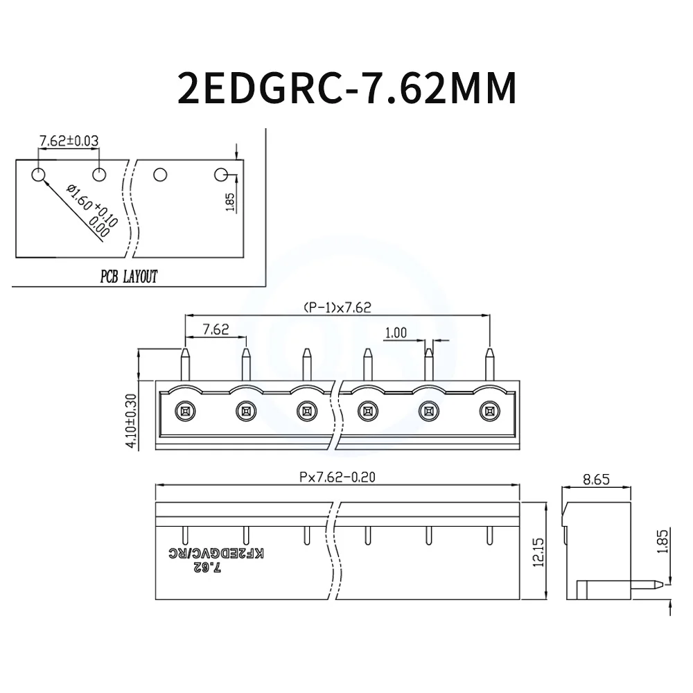 (10 Pcs) Kf 2EDGRC …