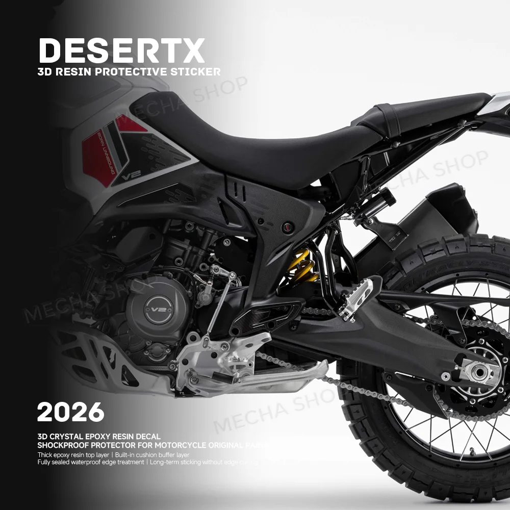 For Desert X V2 2026- Tank Pad Complete Kit Decal 3D Resin Sticker Handguard Protective Decals