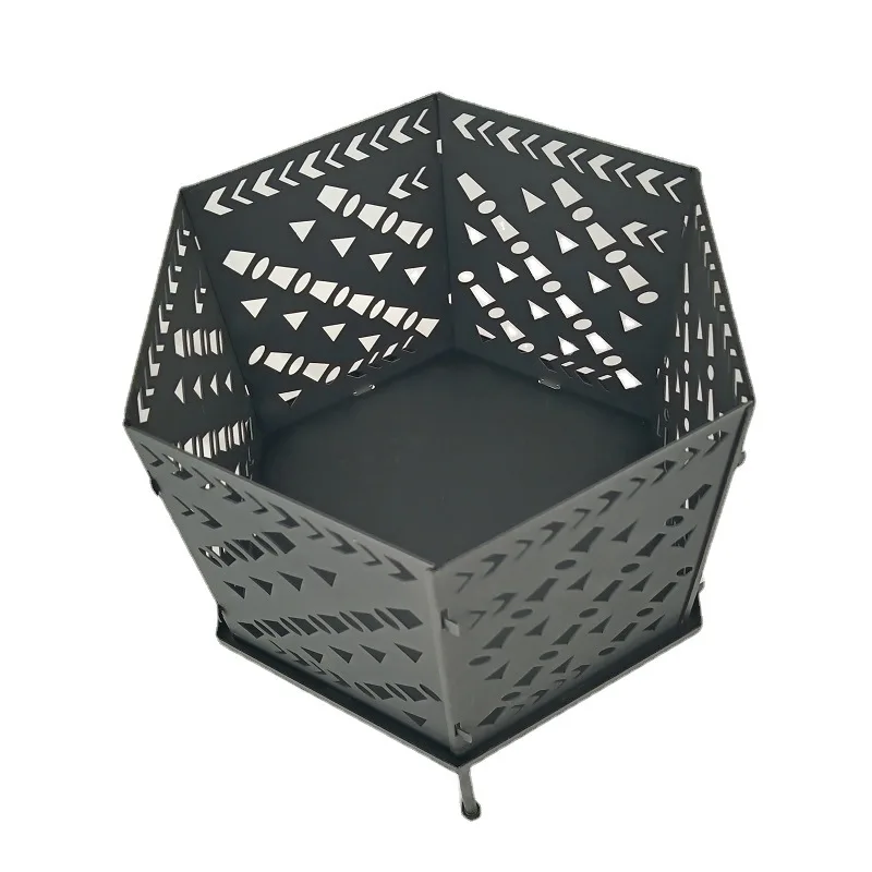 موقد نار المعسكر المحمول القابل للطي في الهواء الطلق، تسخين موقد خشبي للتخييم #6