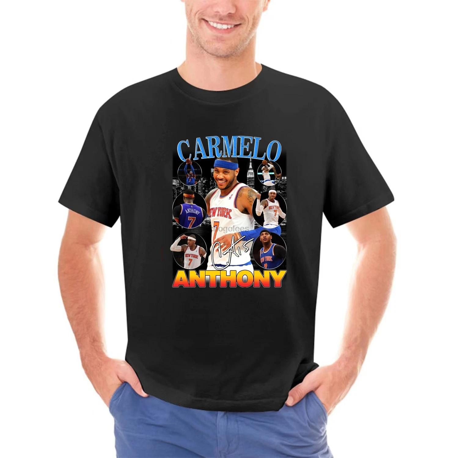 Vintage Carmelo Anthony T-Shirt   Basketball Tee  Fan Gift Shirt  Basketball Retro Tee  90s Style Vintage Graphic Tee Knicks Mel