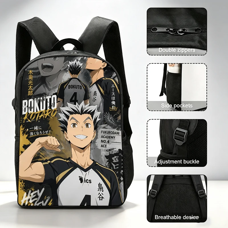 Cartoon Haikyuu Anime Print Ba - огляд і ціна School Backpack Teen
