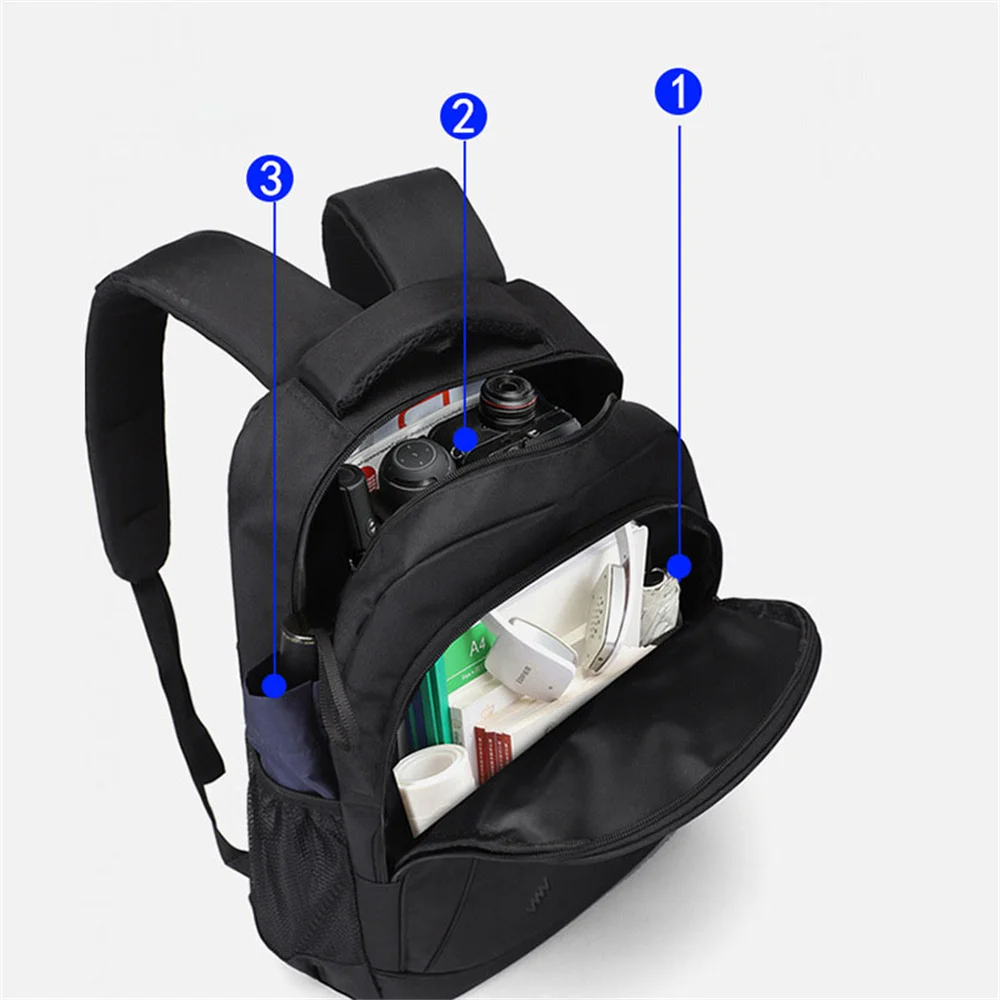 Mochila impermeável para laptop de grande capacidade para homens e mulheres, Simplicidade viagens de negócios, estudantes e crianças, Novo