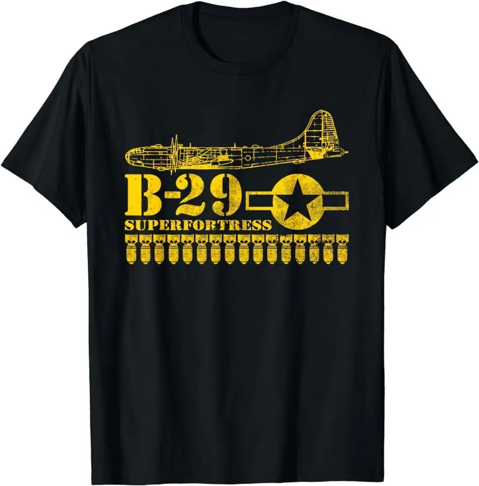 NEW LIMITED B-29 Superfortress WW2 Air Force Bomber Airplane T-Shirt Size S-5XLHigh Quality 100%Cotton Short Sleeve