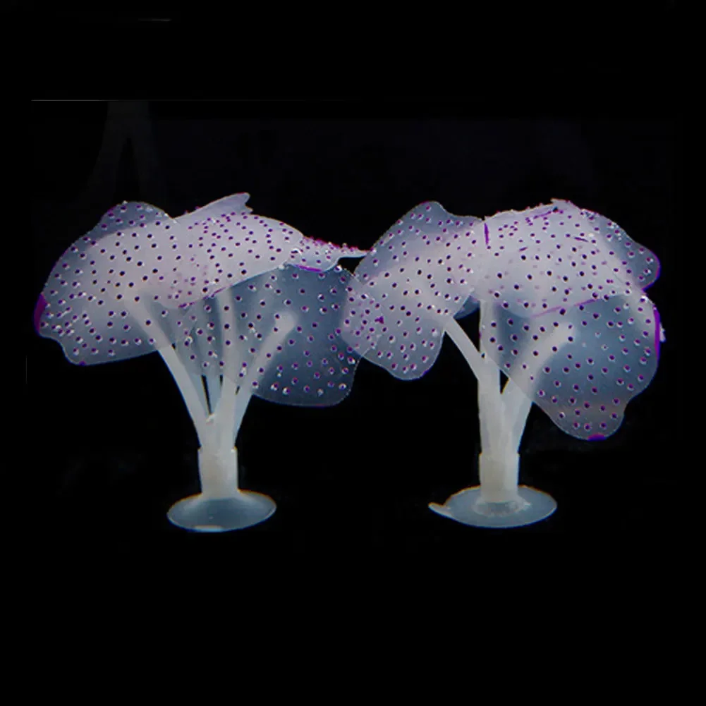 Simulierte Leuchtende Anemone Künstliche Pflanze Aquarium-Deko Plastik Unterwasser-Gras Aquarium Fischbecken Dekoration Ornament – Detail 8