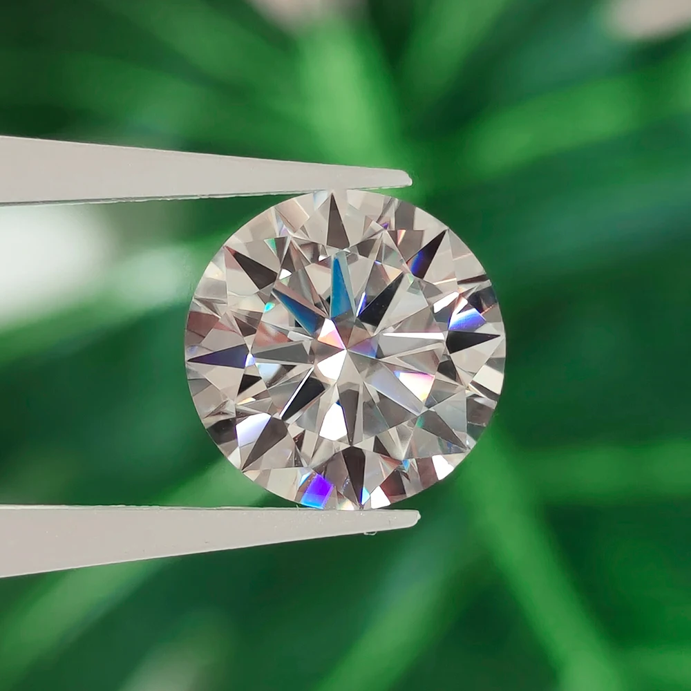 

LETMEXC оптовая цена D цвет Муассанит бриллиант свободный драгоценный камень VVS1 отличный круглый бриллиантовый тестер вырезания с GRA