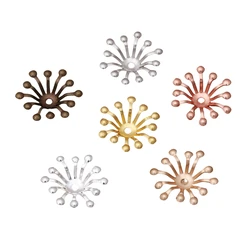 BoYuTe Wholesale Brass Flower Bead Caps Handmade Materials Diy Jewelry Accessories and Components
