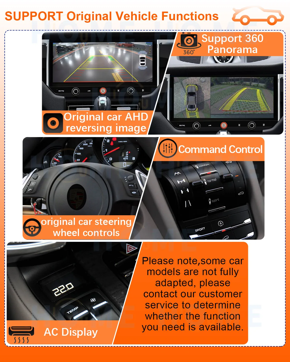 New style Android Auto For Porsche Macan 2010-2017 Car Multimedia Player Radio Navigation With IPS HD Screen DSP Carplay 4GLTE