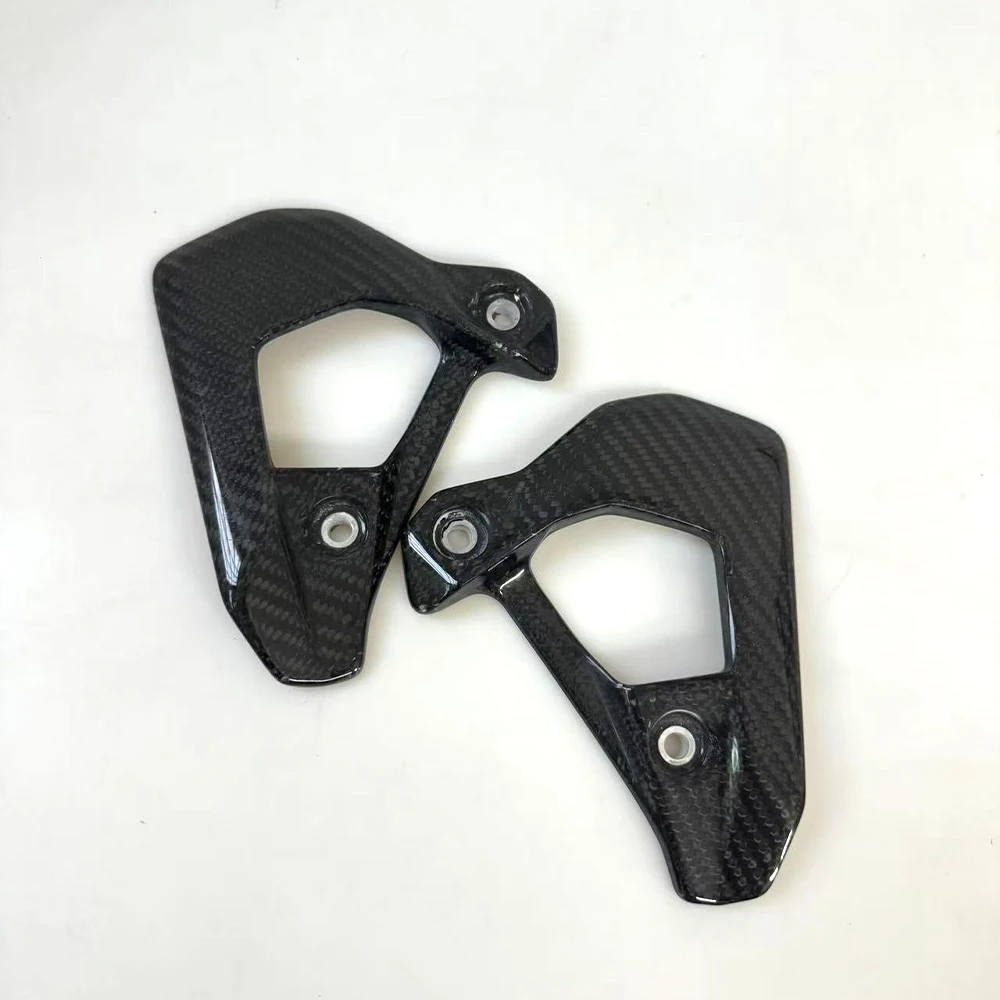 For BMW F750GS 850ADV GS 2019-2022 2023 2024 True Carbon Fiber Motorcycle Accessories Heel Guard Plates Foot Rests