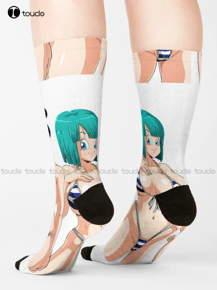 Waifu Bulma And Chichi - The Perfect Waifus Socks Football Socks Youth Boys Personalized Custom Unisex Adult Teen Youth Socks