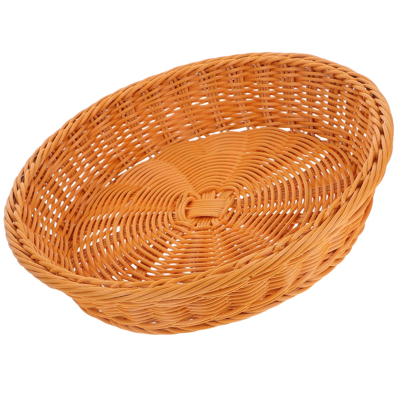 

Fruit Storage Basket Home Kitchen Wicker Rattan Vegetable Food Serving Straw Tabletop Bread Jute Large Capacity