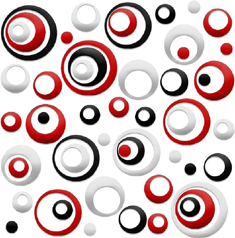 72 PCS Acrylic Circle Mirror Wall Stickers Removable Round Dots Mirror Wall Decals DIY Decals Modern Art Mural for Home