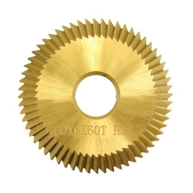 Key Cutting Blade 60X6X16X60T Tin Coating HSS Key Cutting Machine Cutter Locksmith Tool Key Duplicate Machine Blade