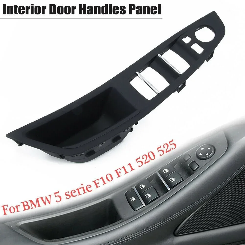 For BMW 520d 2010-2016 Door Switch Panel For BMW 535d XDrive 2010-2016 ABS Black Double-sided Tape High Quality