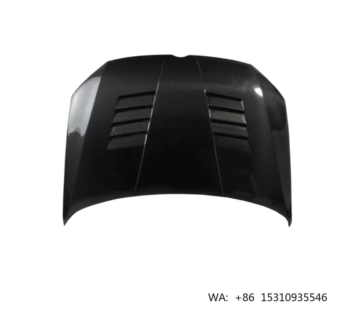 Carbon Fiber Hood 4-Vents Style Engine Bonnet Lightweight Car Body Kit Accessories  for VW Polo 6R 6C 2011-2018
