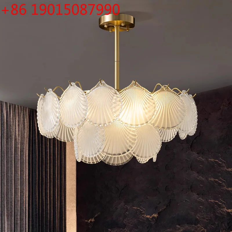 

Полностью медный свет, роскошная люстра для гостиной, простой современный креативный художественный светильник для столовой, спальни 9965