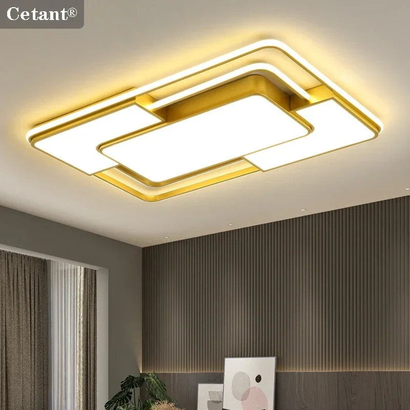 Modern LED Ceiling Light Smart Remote Control Adjustable Color Temperature Brightness Living Room Bedroom Kitchen Lights Lustre